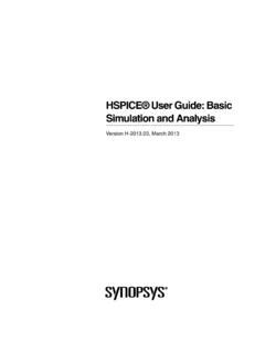 primesim manual pdf|HSPICE Simulation and Analysis User Guide .